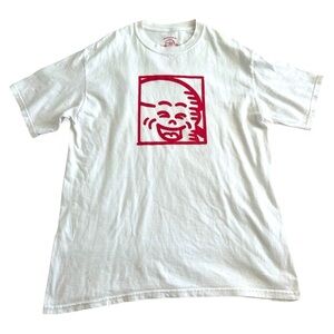 Mr Bianco Mexican Cult Burger Brand White Red Graphic Tshirt Rare Collectible 🍔